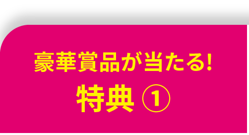 豪華賞品が当たる！