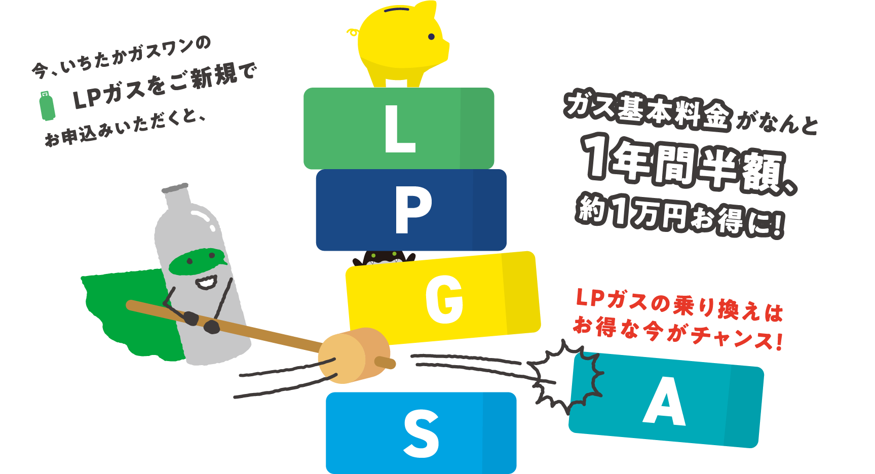新規LPガス光熱費削減応援キャンペーン