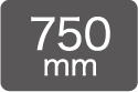 750mm