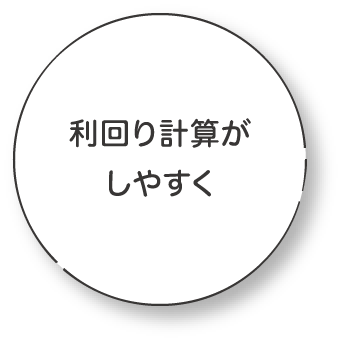 利回り計算がしやすく
