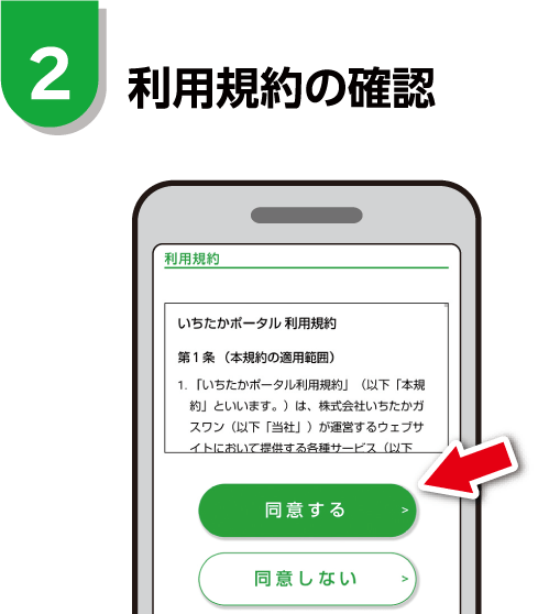 利用規約の確認