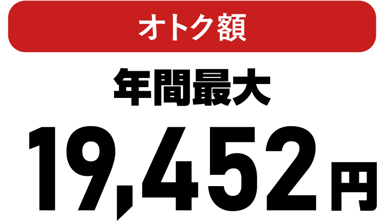 オトク額年間最大32,268円