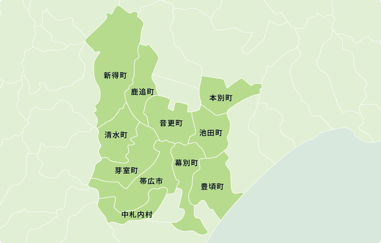 帯広エリア 地図