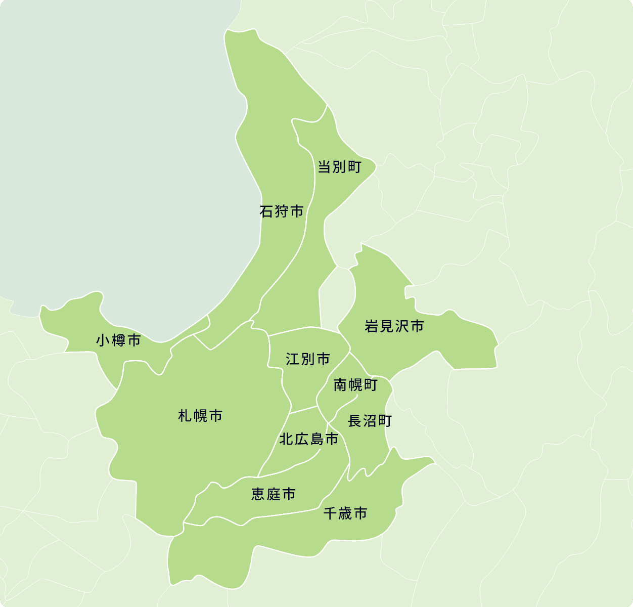 札幌エリア　地図