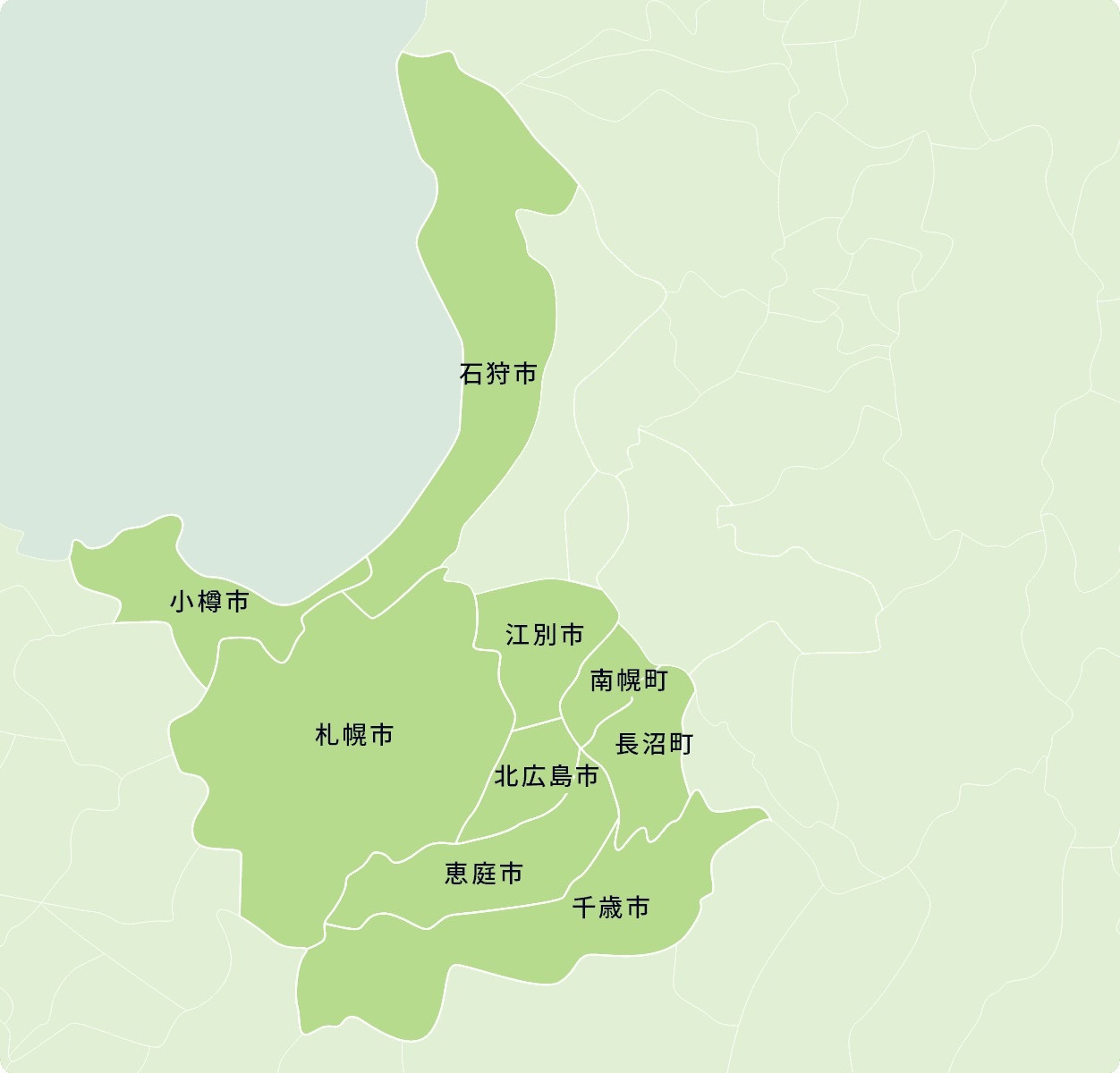 札幌エリア　地図